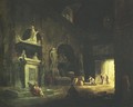 View of a Room in the Musée des Monuments Français - Hubert Robert