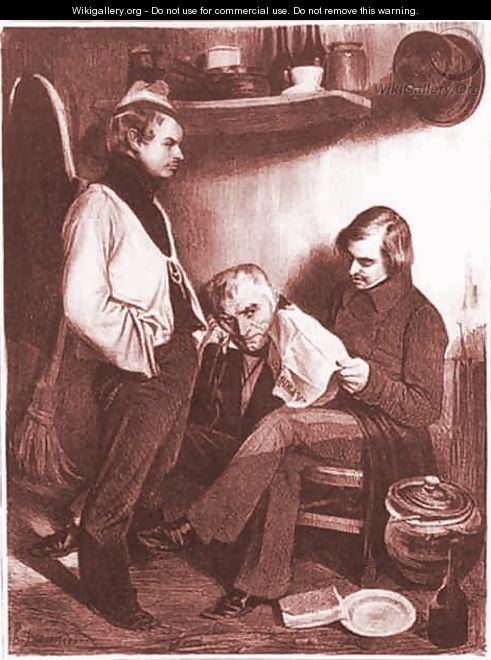 Remembrances of St. Pelagie - Honoré Daumier