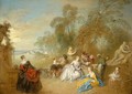 On the Terrace - Jean-Baptiste Joseph Pater