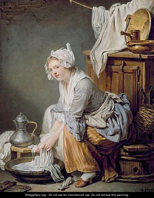 The Laundress - Jean Baptiste Greuze