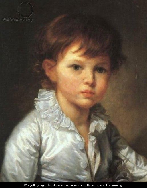 Portrait of Count Stroganov as a Child - Jean Baptiste Greuze