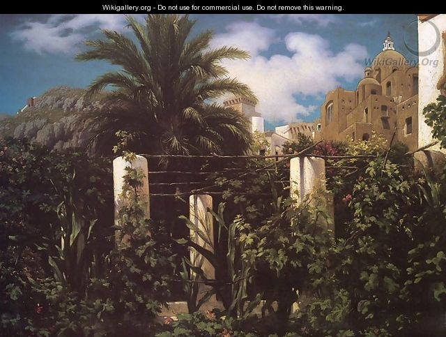 Garden of an Inn, Capri - Lord Frederick Leighton