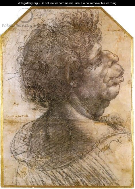 Grotesque head - Leonardo Da Vinci