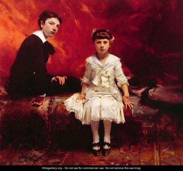 Portrait of Edouard and Marie-Loise Pailleron - John Singer Sargent