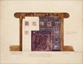 Design for Mosaic Mantel Facing in residence of Mrs. Louis G. Kaufman, Short Hills, New Jersey - Louis Comfort Tiffany