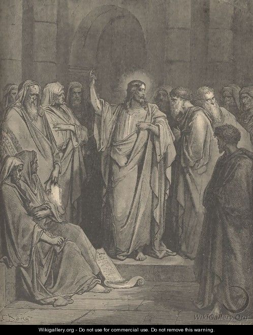 Christ In The Synagogue - Gustave Dore