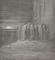 Soon they o'ertook us; with such swiftness mov'd The mighty crowd. (Canto XVIII., lines 98-99) - Gustave Dore