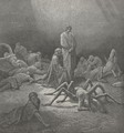 O fond Arachne! thee I also saw (Canto XII., line 43) - Gustave Dore