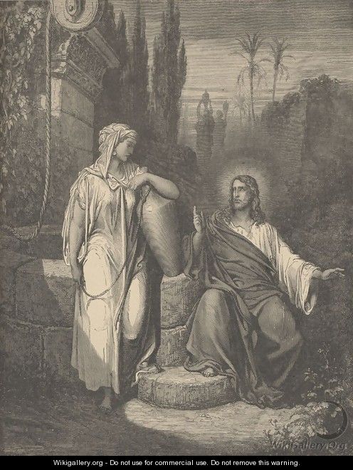 Jesus And The Woman Of Samaria - Gustave Dore