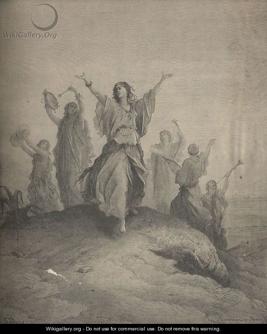 Jephthah Met By His Daughter - Gustave Dore