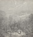 The serpent fled; (Canto VIII., line 116) - Gustave Dore