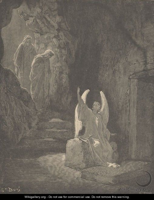 The Angel At The Sepulcher - Gustave Dore - WikiGallery.org, the ...