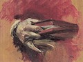 Study of a Hand with a Book - Ernest Meissonier