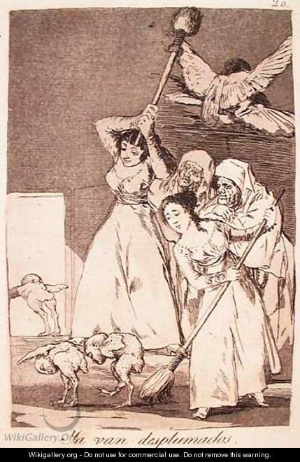 There They Go Plucked - Francisco De Goya y Lucientes