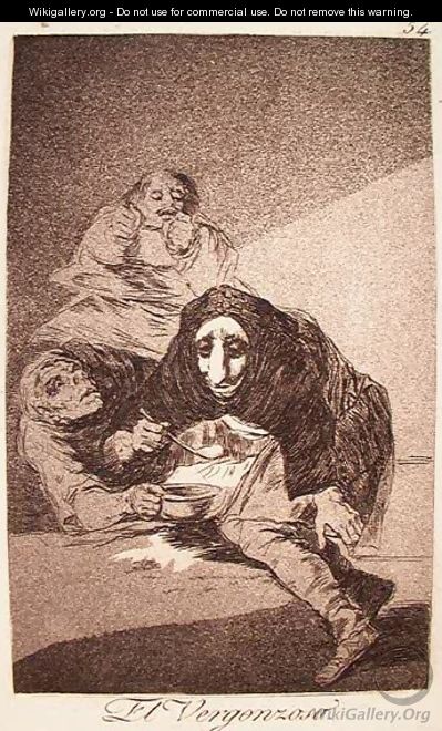 The Shamefaced One - Francisco De Goya y Lucientes