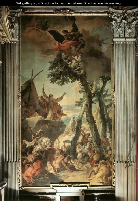 The Gathering of Manna - Giovanni Battista Tiepolo