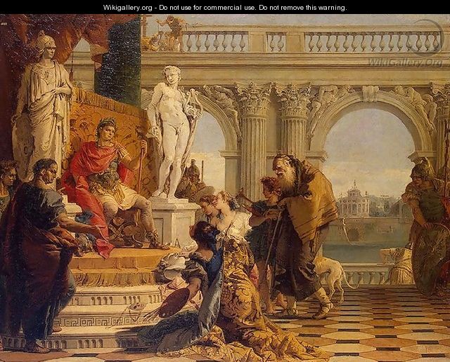 Maecenas Presenting the Arts to Augustus - Giovanni Battista Tiepolo