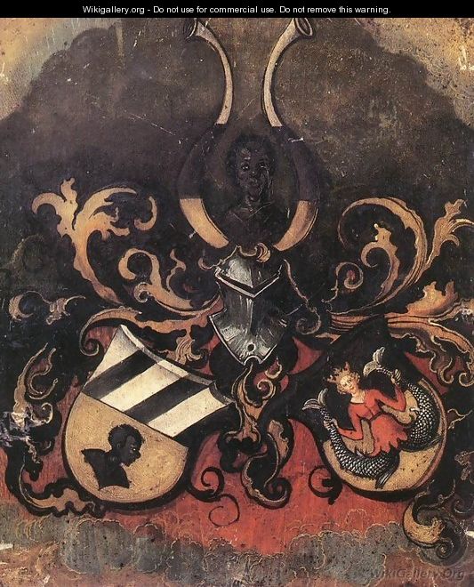 Combined Coat-of-Arms of the Tucher and Rieter Families - Albrecht Durer