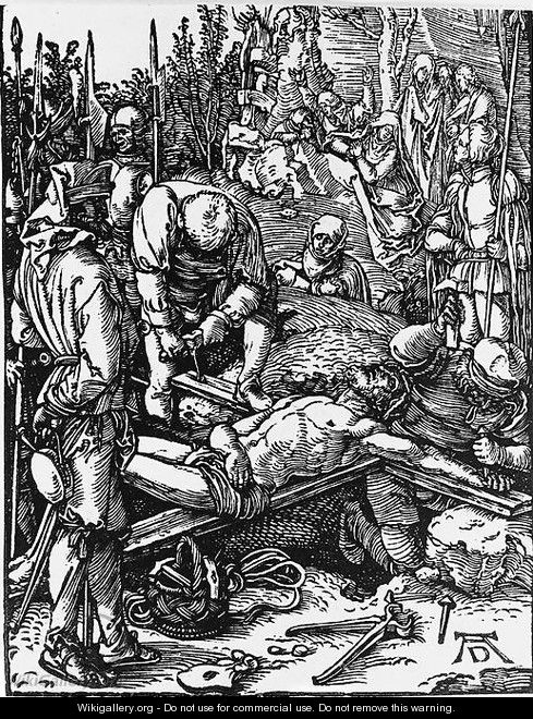 Christ Nailed to the Cross - Albrecht Durer Christ Nailed to the Cross - Albrecht Durer
