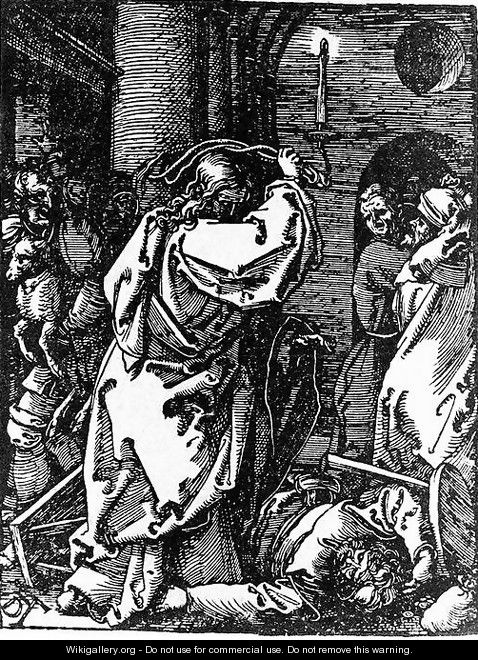 Christ Driving Money Changers from Temple - Albrecht Durer