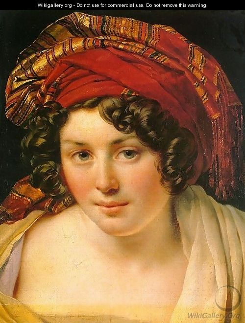 Head of a Woman in a Turban - Anne-Louis Girodet de Roucy-Triosson