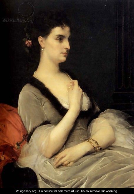 Portrait of Countess E. A. Vorontsova-Dashkova - Alexandre Cabanel