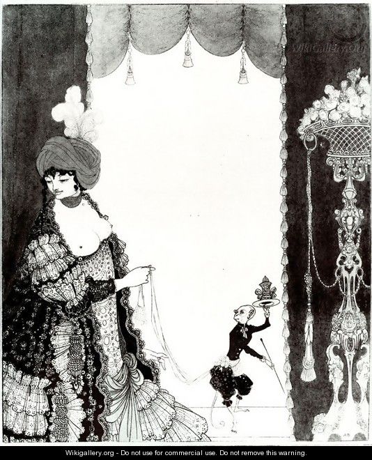 The Lady with the Monkey - Aubrey Vincent Beardsley