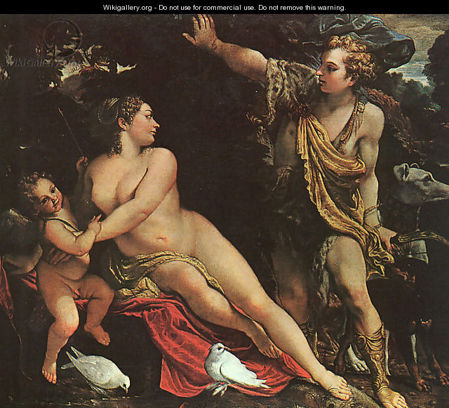 Venus, Adonis, and Cupid - Annibale Carracci