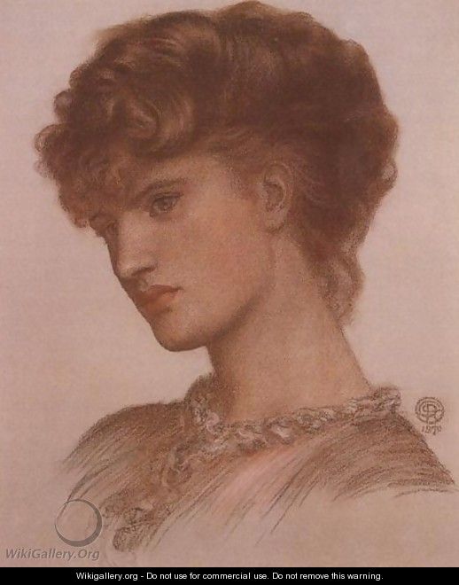 Portrait of Aflaia Coronio (née Ionides) - Dante Gabriel Rossetti