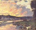 The Seine at Bougival in the Evening - Claude Oscar Monet