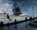 The Jetty At Le Havre, Bad Weather - Claude Oscar Monet