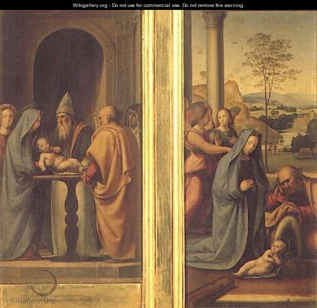 Circumcision and Nativity - Fra Bartolomeo