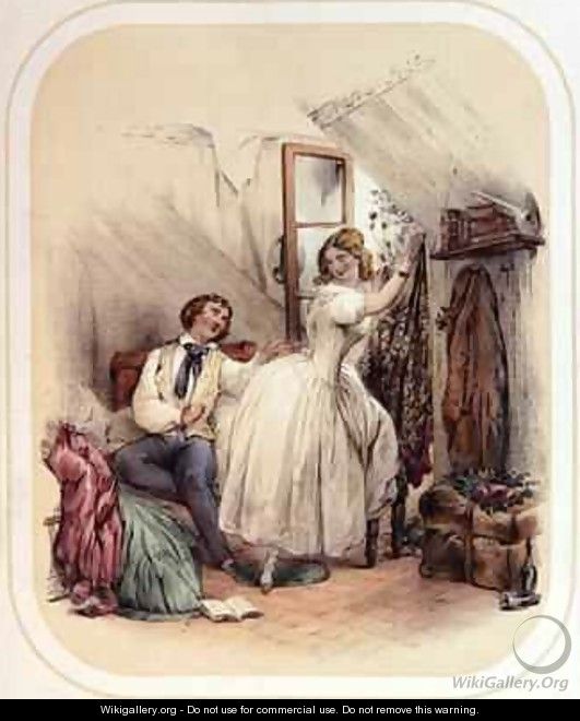 Illustration for the Song Le Grenier - (after) Numa, Bassaget