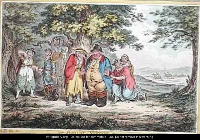 Fortune Hunting etched by James Gillray 1757-1815 - (after) North, Brownlow