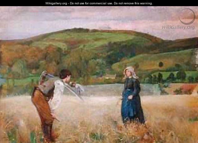 A Field of Barley 1866 - John William North