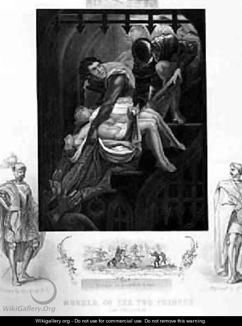The Murder of the Two Princes in the Tower in Richard III by William Shakespeare 1564-1616 - James Northcote, R.A.