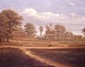 View across Clapham Common towards North Side and The Pavement 1878 - C. Norris