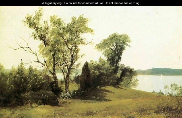 Sailing on the Hudson - Albert Bierstadt