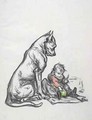 Dog and child - Robert (Ernest) Noir