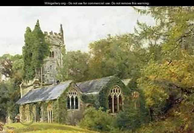 Cockington Church 1889 - Edward Noke