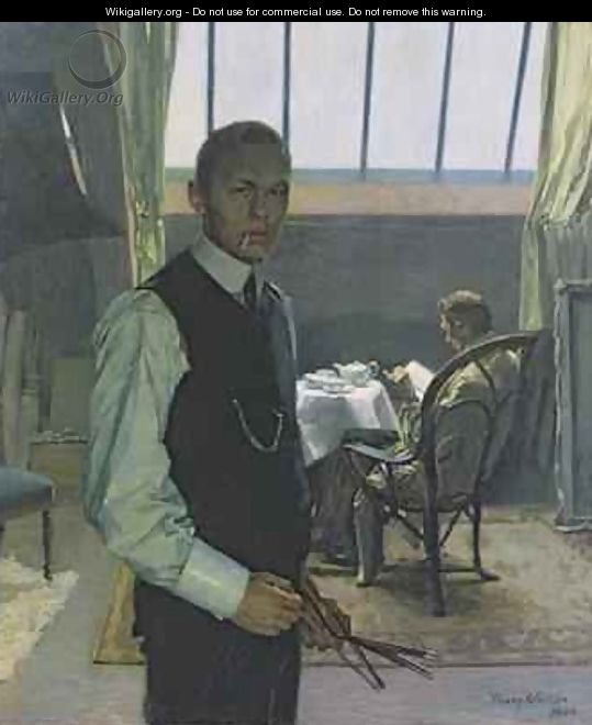 Self Portrait in the Studio 1904 - Franz Nolken