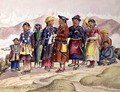 Bhotias Tibetans from Lhasa the capital of the Province of Utsang Central Tibet 1852-60 - Dr. H.A. Oldfield