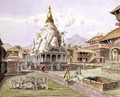 Rato Machhendranath Temple at Bungamati Newari Tribe Village Nepal July 1857 - Dr. H.A. Oldfield