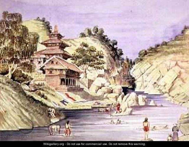 Bugna Bunaith on the right bank of the Baghmulty river near Chobhar July 1857 - Dr. H.A. Oldfield