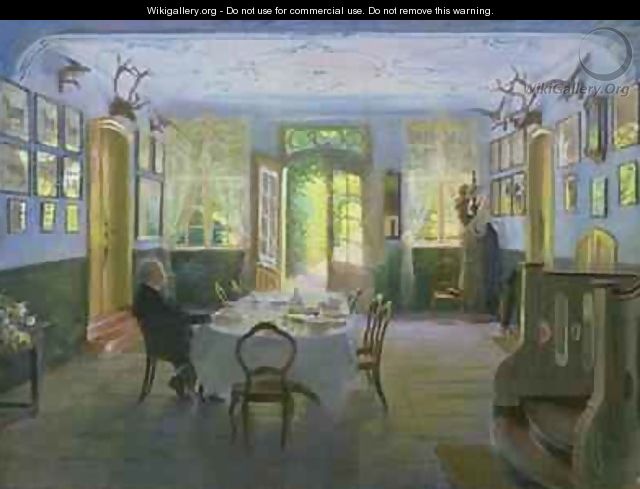 The Hall of the Manor House in Waltershof 1894 - Hans Olde