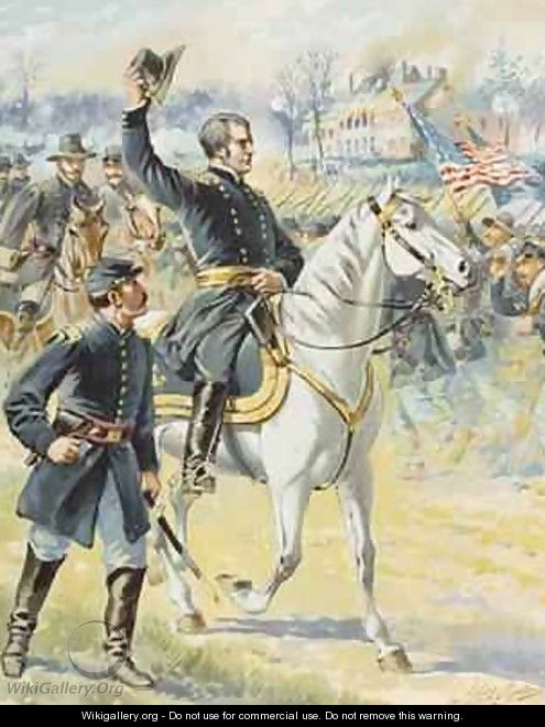 Major General Hooker at the Battle of Chancellorville Virginia 3rd May 1863 - Henry Alexander Ogden