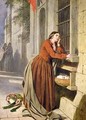 Mother Depositing Her Child in the Foundling Hospital in Paris 1855-60 - Henry Nelson O'Neil