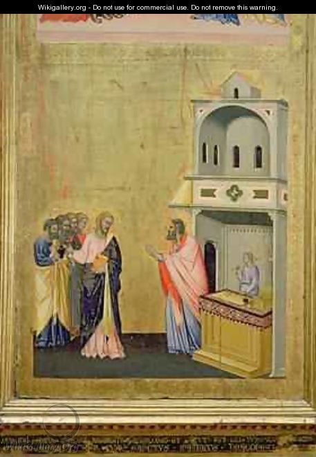 The Calling of St Matthew from the Altarpiece of St Matthew and Scenes from his Life 1367-70 - Andrea & Jacopo Orcagna di Cione