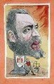 Satirical postcard depicting Jean Jaures 1859-1914 - Orens