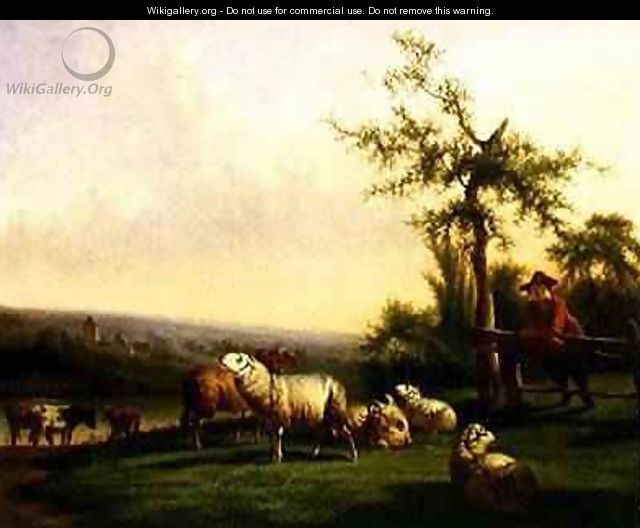Pastoral Landscape with a Herd - Balthasar Paul Ommeganck